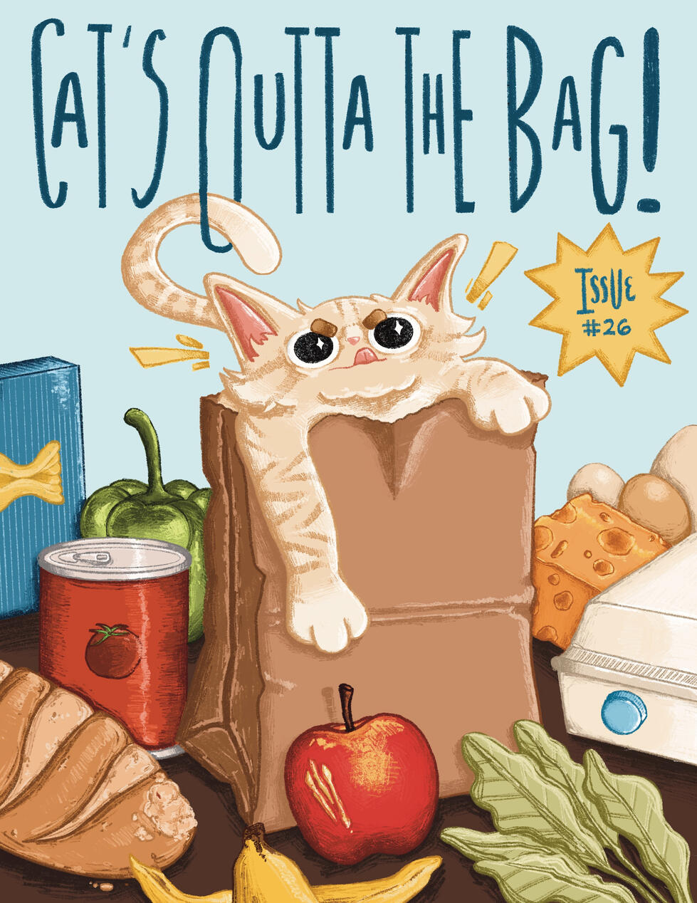 "Cat's Outta the Bag" Magazine Cover "Cat's Outta the Bag" Magazine Cover